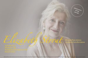 17x11 poster advertising event with Elizabeth Strout