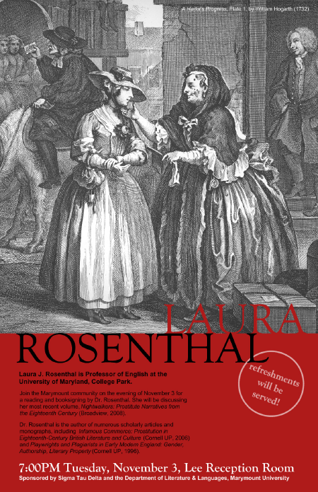 11x17 poster advertising a speaker event