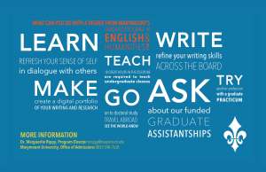 8.5x5 promotional graduate program postcard (back)